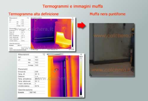 Rilievo termografico muffa e condensa Milano - Studio Calchera